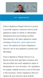 Mobile Screenshot of davesappliance-wi.com